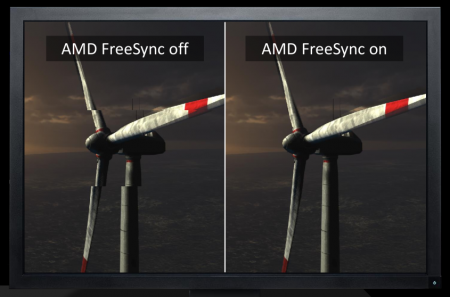 AMD FreeSyncのデモ