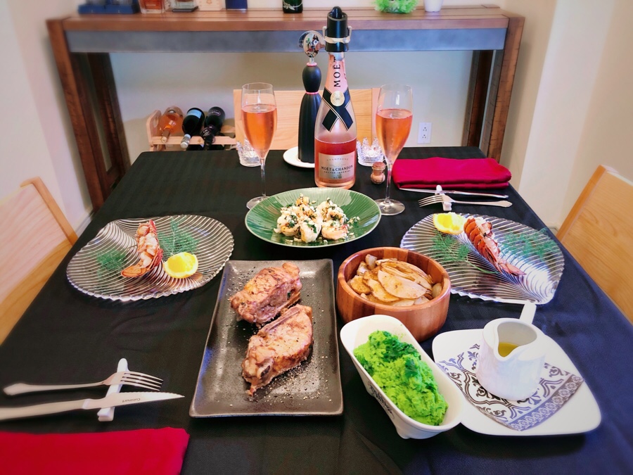 Grammy S Table For Two In Guam 食べたい物でグラミーのお誕生日ディナー Birthday Dinner At Home