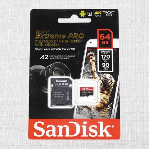 SanDisk Sandisk Extreme PRO microSDXC UHS-I Card SDSQXCY-064G-GN6MA