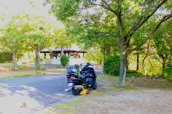 信州・北陸キャンプツーリング2018(高岡二上山･キャンプ場）