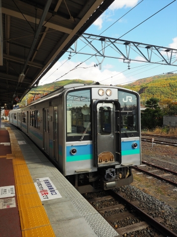 JR大糸線 E127系100番台 電車【信濃大町駅】