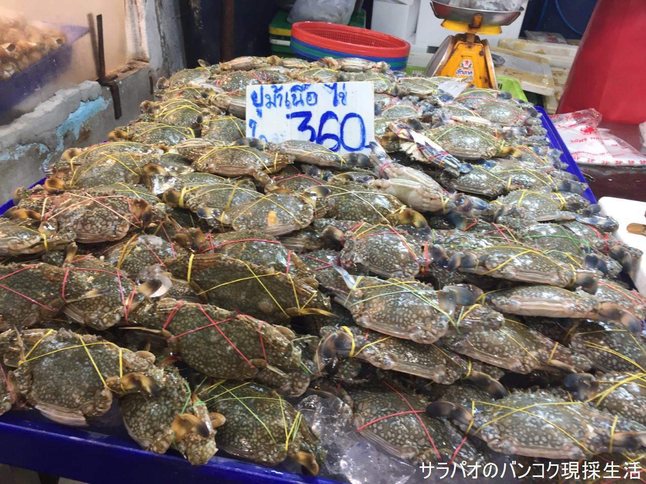 ナクルア市場は魚介類を購入するにはお勧めの魚市場　in　パタヤ