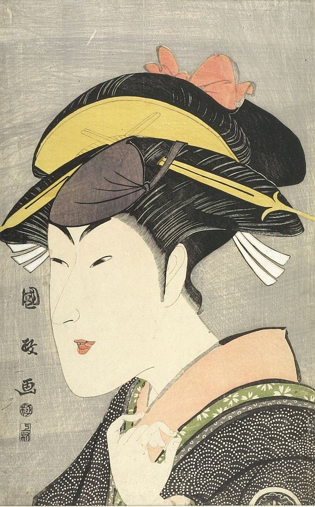 Actor Matsumoto Yonesaburô as a Woman, Late Edo period, early 19th century