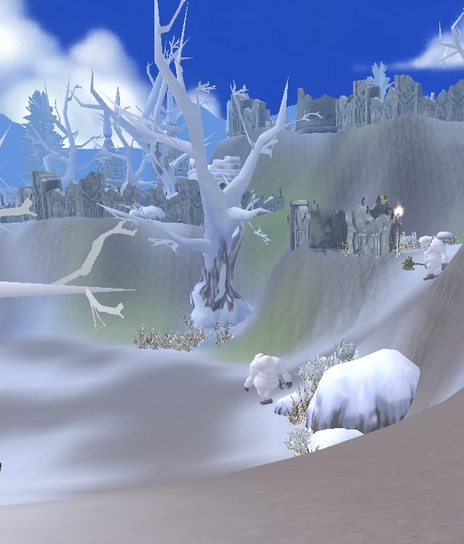 GFブログ(W10)用２５９A１０　GFの風景・騎士の谷　雪だるま砦
