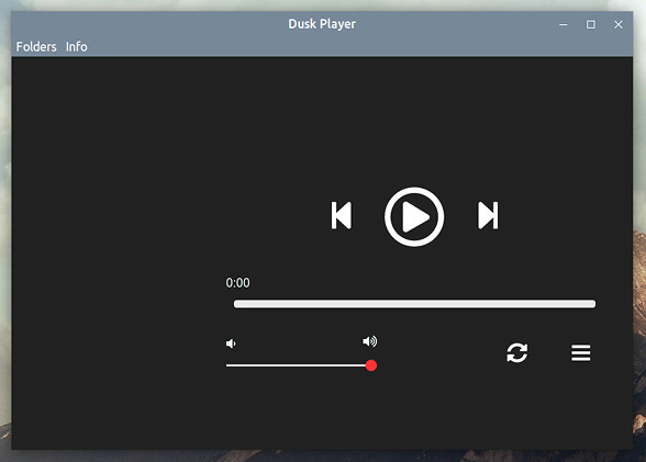 Dusk Player Ubuntu 音楽プレイヤー フォルダの選択